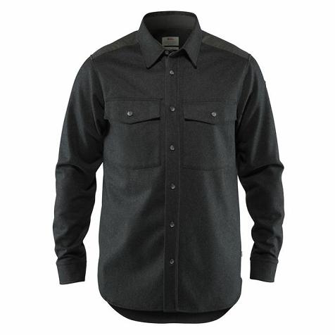 Fjallraven Övik Shirts Grey Singapore For Men (SG-352172)